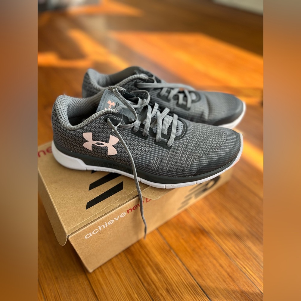 Under Armour Gray and Pink Women's Sneakers